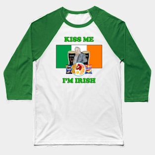 Kiss Me I'm Irish Paddy Losty the Pintman Baseball T-Shirt